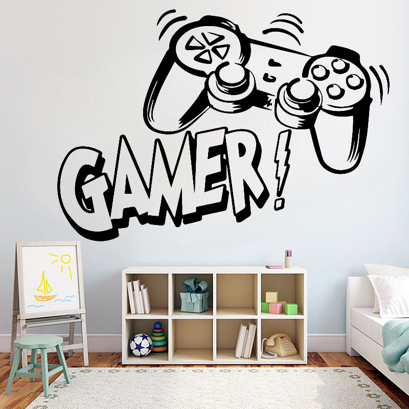 Gaming Accessories Wall - Pegatina de pared para habitación de