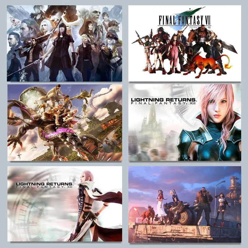 Gaming Accessories Wall - Póster en lienzo de Final Fantasy