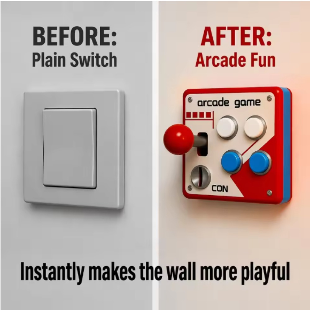 Gaming Accessories Wall - Cubierta de Joystick Retro para Arcade,