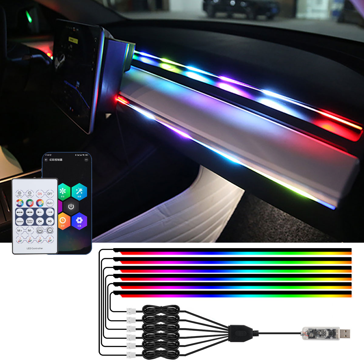 Rgb Hub Sync - Luces Led ambientales 6/10 en 1