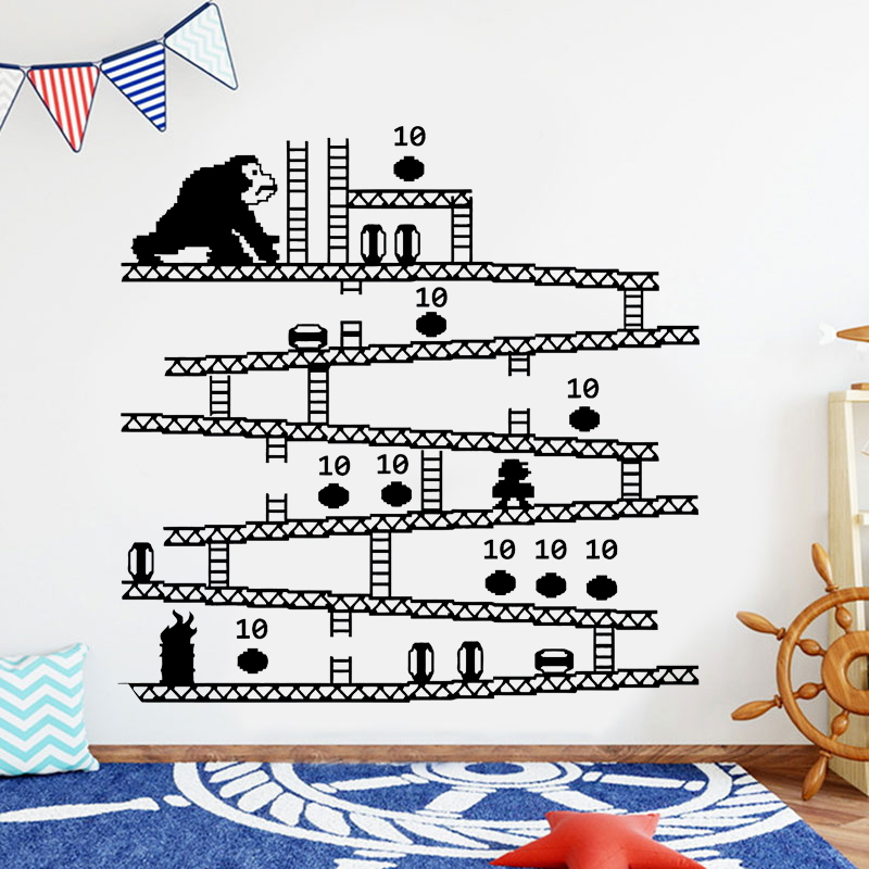 Gaming Accessories Wall - Controlador de jugador, pegatina de pared