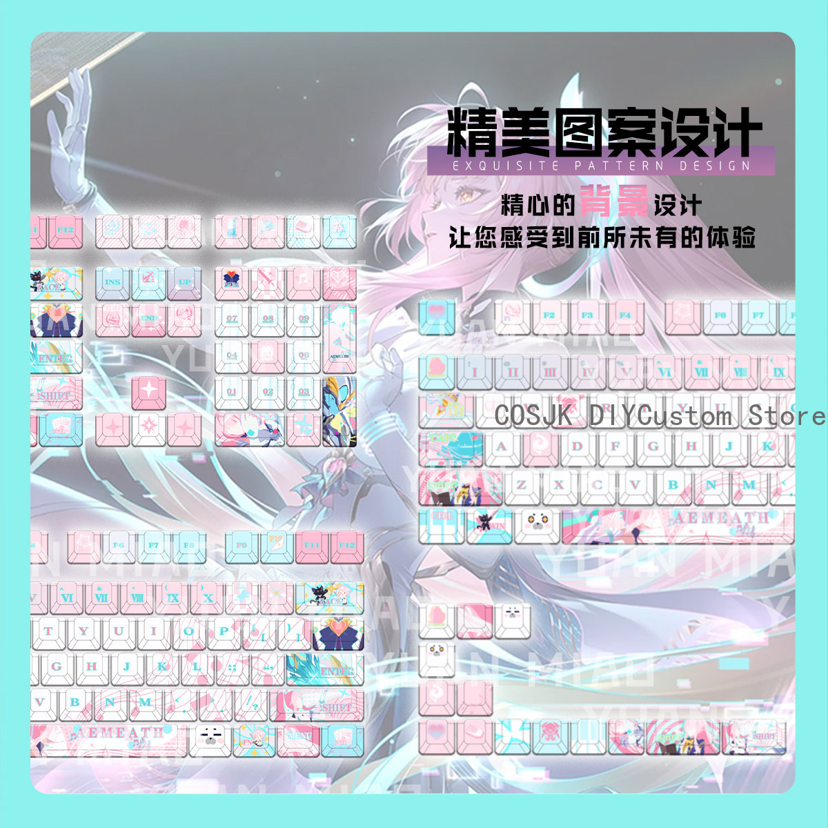 Teclas de Teclado Mecánico par - Gaming Accessories Anime reseña y precio