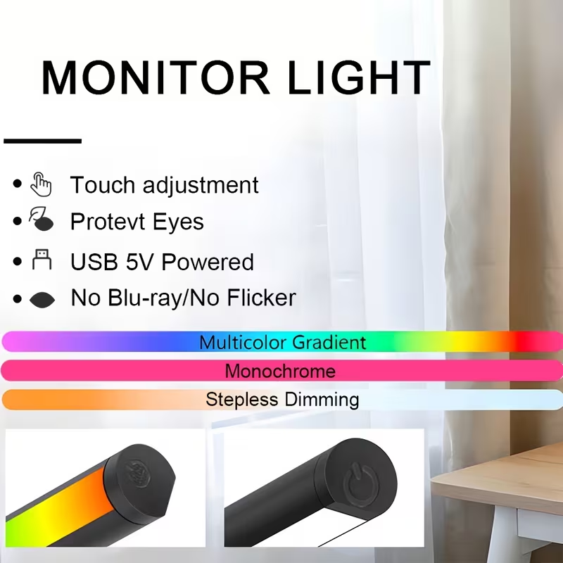 Barra de Luz LED para Monitor, - Monitor Light Bar reseña y precio