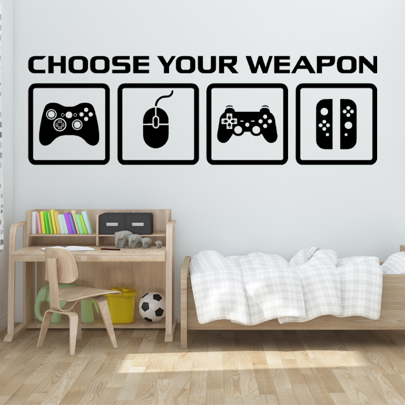 Calcomanía de pared para decor - Gaming Accessories Wall reseña y precio