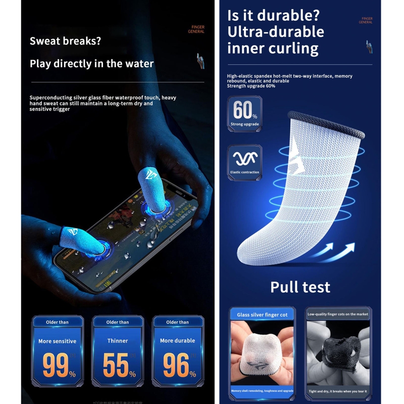Fundas para dedos de jugador a - Gaming Accessories Phone reseña y precio