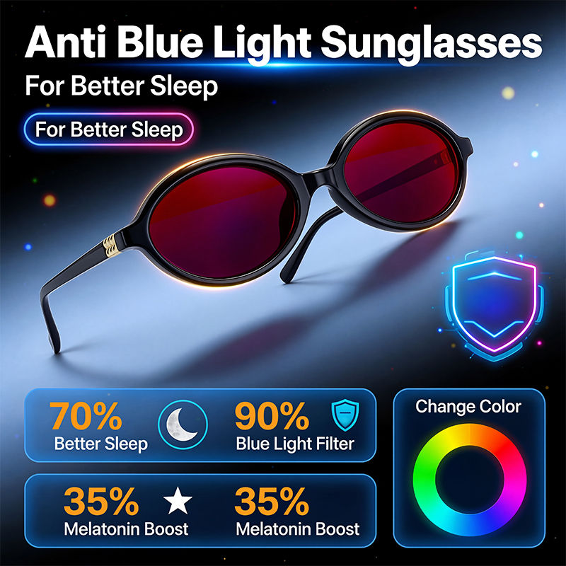 Gafas ovaladas con filtro de l - Gaming Glasses Tinted reseña y precio
