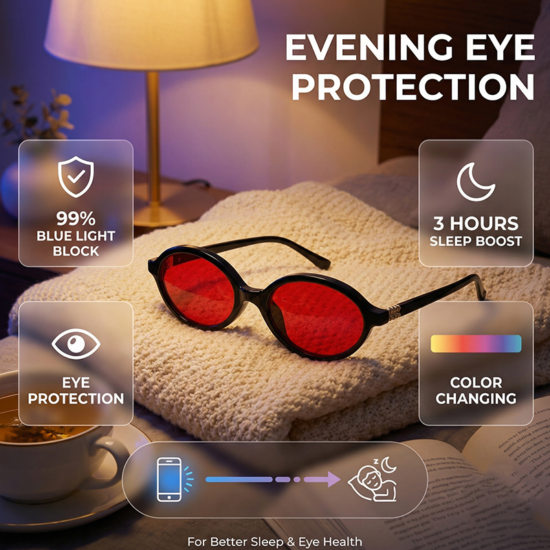 Gafas ovaladas con filtro de l - Gaming Glasses Tinted reseña y precio