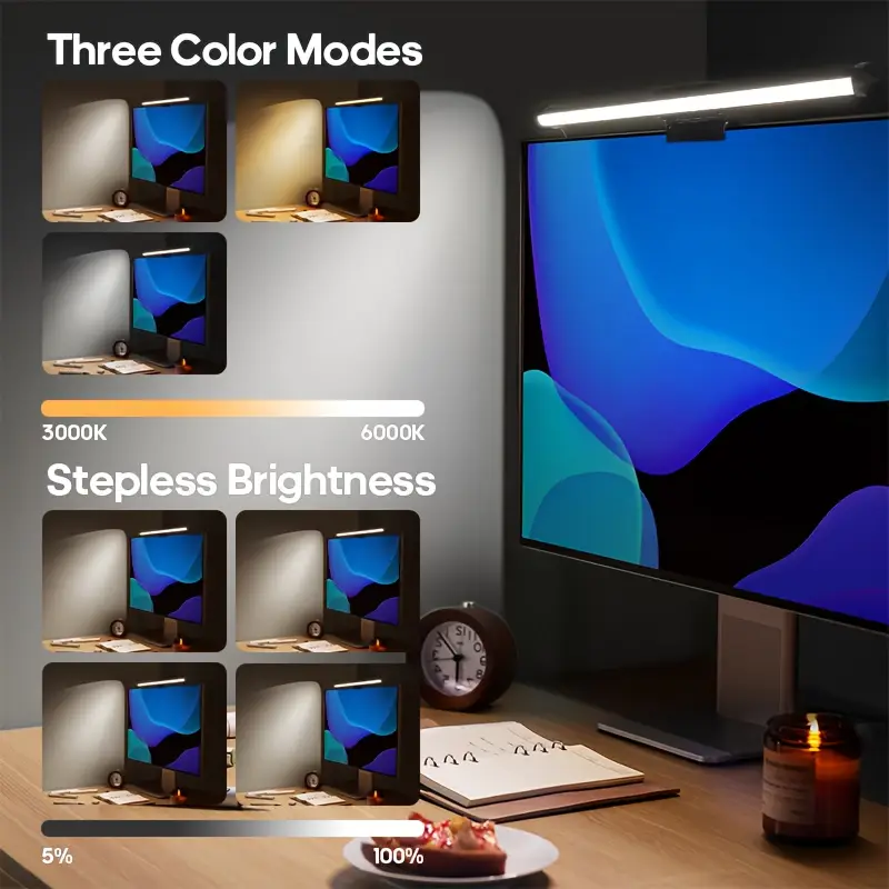 Lámpara LED USB para Escritori - Monitor Light Bar reseña y precio