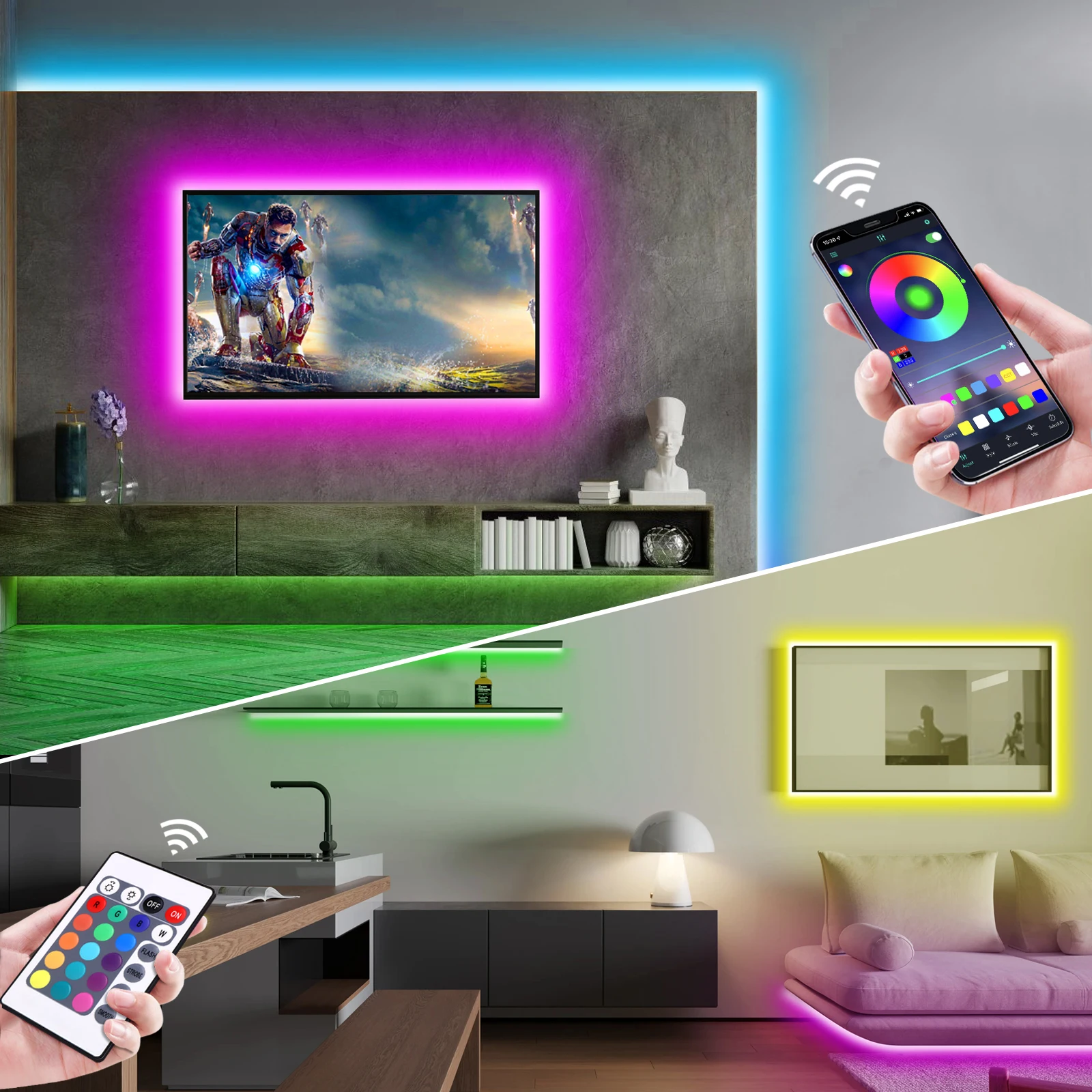 Tira de luces LED de neón RGB  - Rgb Hub Sync reseña y precio